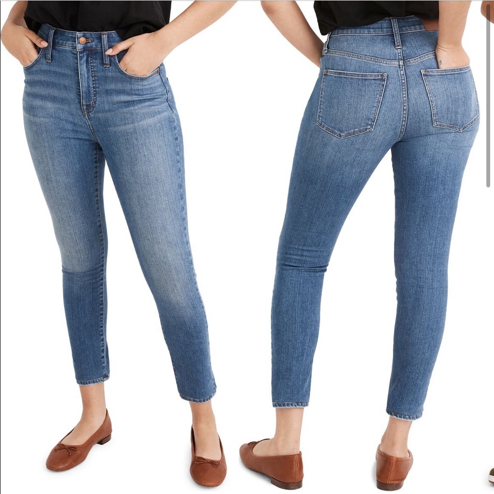 Madewell Curvy High Waist Crop Skinny Jean in Lander Wash